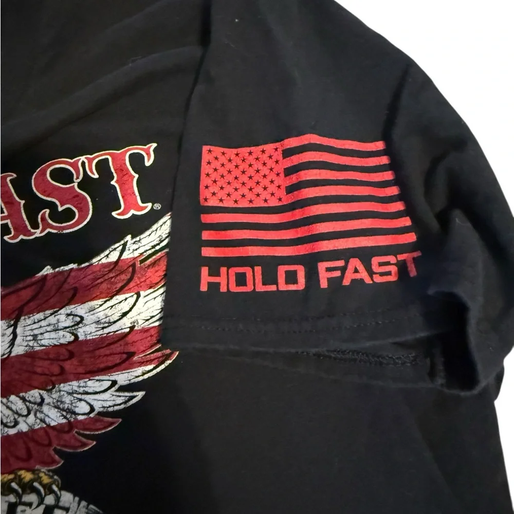 Hold Fast Black Patriotic Graphic Tee